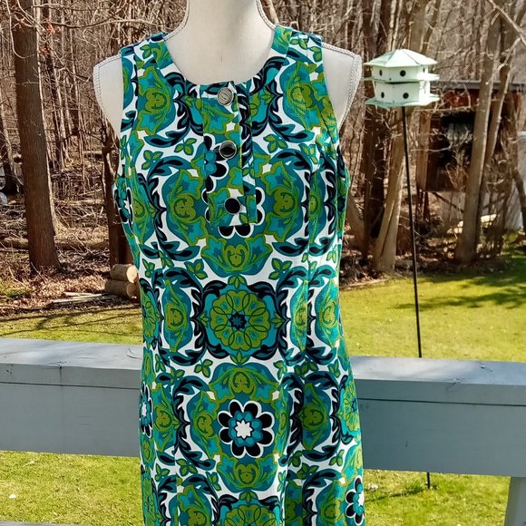 Ann Taylor Printed Summer Sheath Dress - Picture 1 of 8